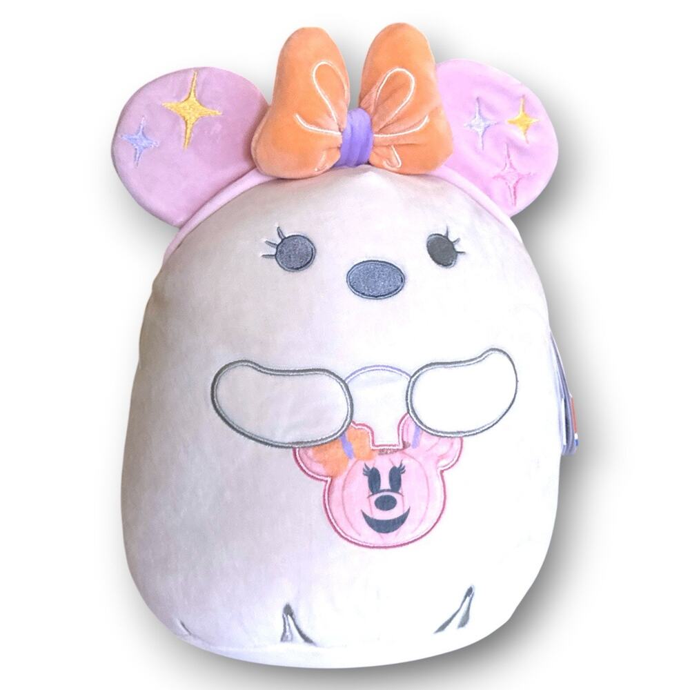 Disney Parks 2026 Halloween Pastel Cutie Minnie Mouse Ghost Squishmallow Plush